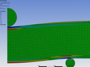 Analysis of the short beam test in ANSYS