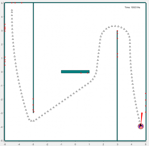 Matlab simulation of an Arduino-controlled robot.