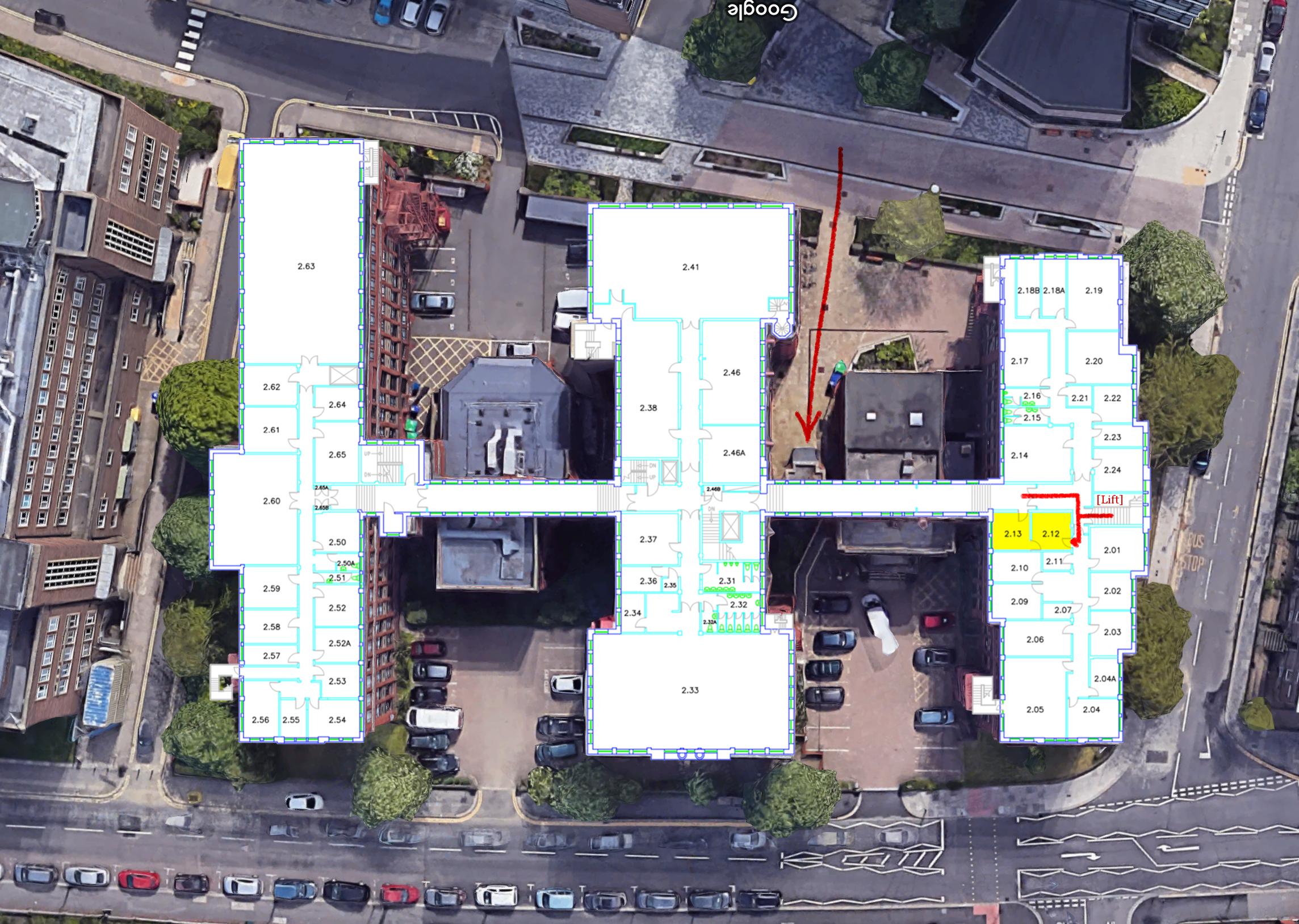 second floor map