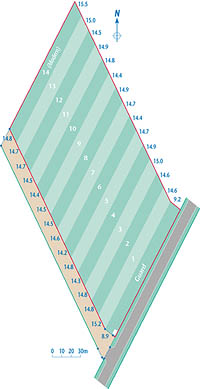 Plan showing the layout of the plots